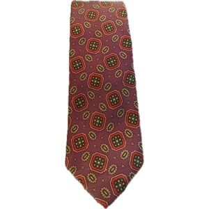 Ralph Lauren brown paisley tie, made by hand, good used condition,